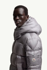 Jacket Moncler Couyere Hooded Short Down Grey - Image 3